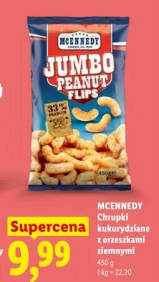 Chrupki kukurydziane z orzeszkami ziemnymi MCENNEDY