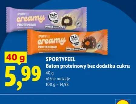 Baton proteinowy bez dodatku cukru Sportyfeel