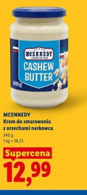Krem do smarowania z orzechami nerkowca Mcennedy