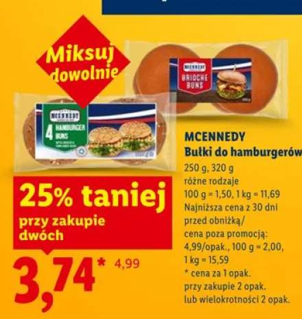 Bułki do hamburgerów MCENNEDY