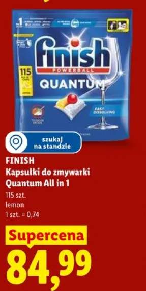 Kapsułki do zmywarki Finish Quantum All in 1 lemon