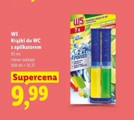 Krążki do WC z aplikatorem Lime Twister W5