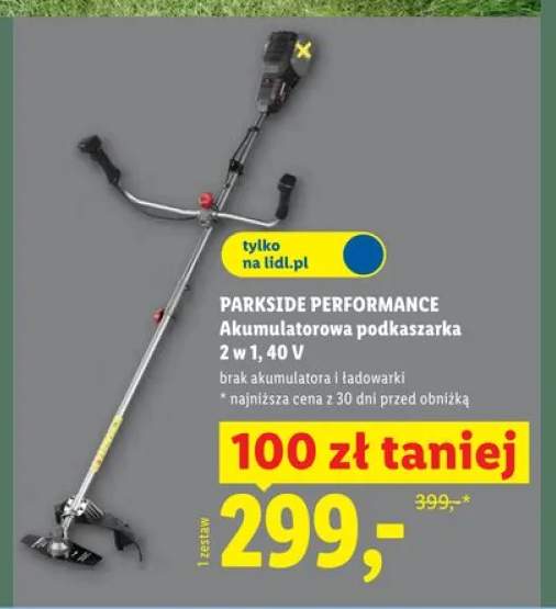 Akumulatorowa podkaszarka 2 w 1 PARKSIDE PERFORMANCE 40V