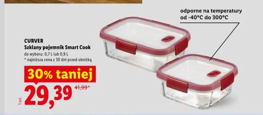 Szklany pojemnik CURVER Smart Cook 0,7l