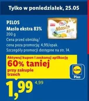 Masło ekstra 83% Pilos