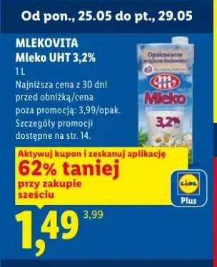 Mleko UHT 3,2% Mlekovita