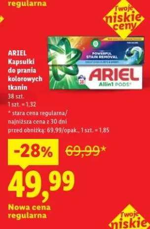 Kapsułki do prania kolorowych tkanin Ariel