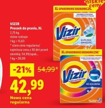 Proszek do prania Vizir XL
