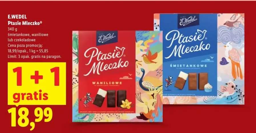 Ptasie Mleczko śmietankowe E.Wedel