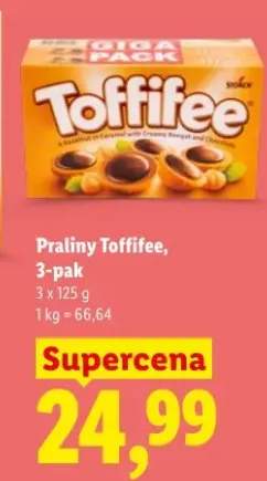 Praliny Toffifee 3-pak 125g