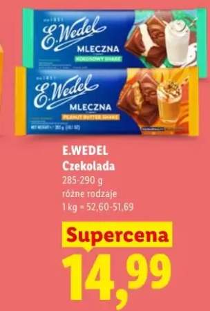 Czekolada E.Wedel Mleczna Peanut Butter Shake
