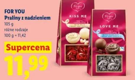 Praliny z nadzieniem For You Kiss Me