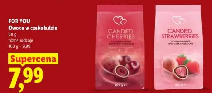 Owoce w czekoladzie For You Candied Cherries