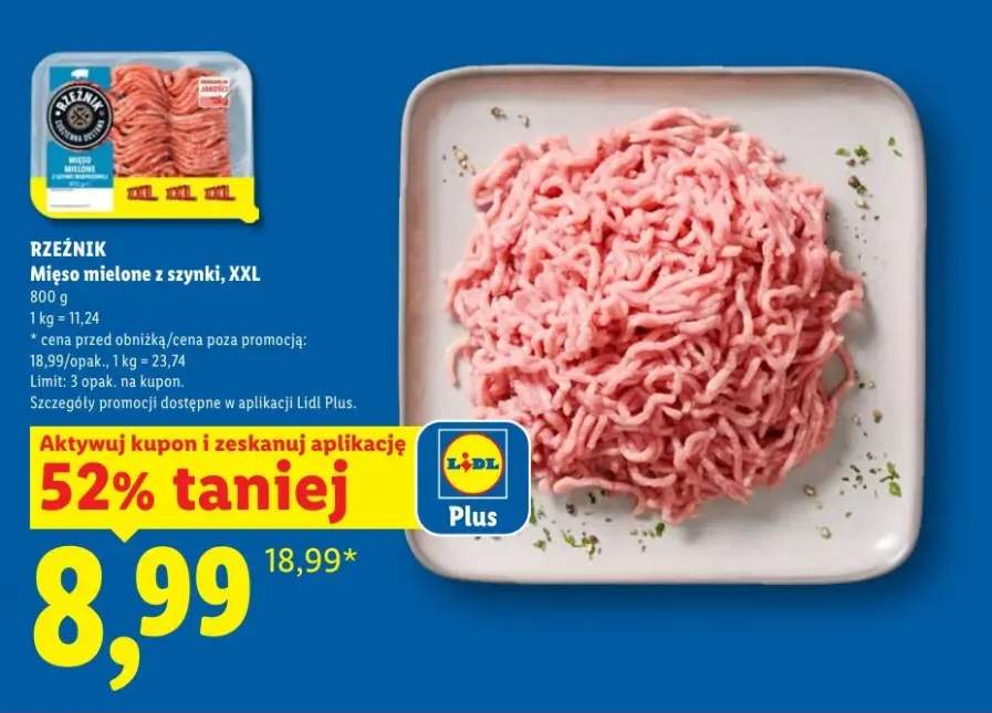 Mięso mielone z szynki XXL Rzeźnik