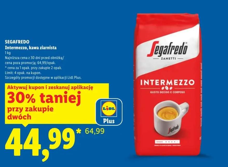 Kawa ziarnista Segafredo Intermezzo