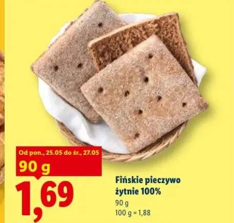 Fińskie pieczywo żytnie 100%
