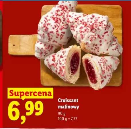 Croissant malinowy