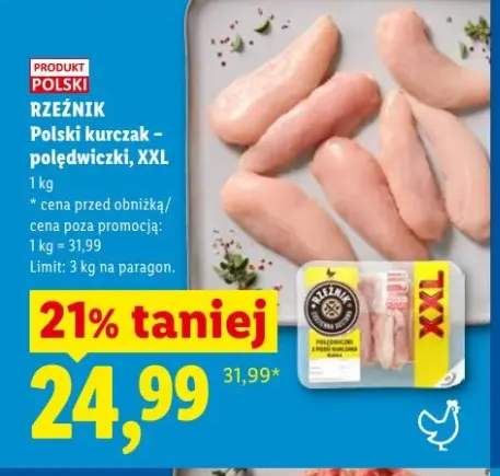 Polski kurczak - polędwiczki XXL Rzeźnik