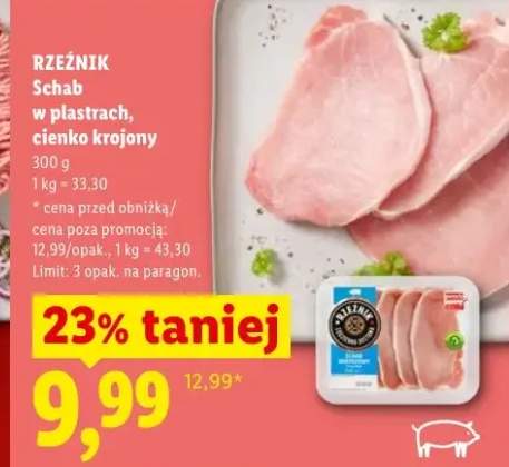 Schab w plastrach cienko krojony RZEŹNIK