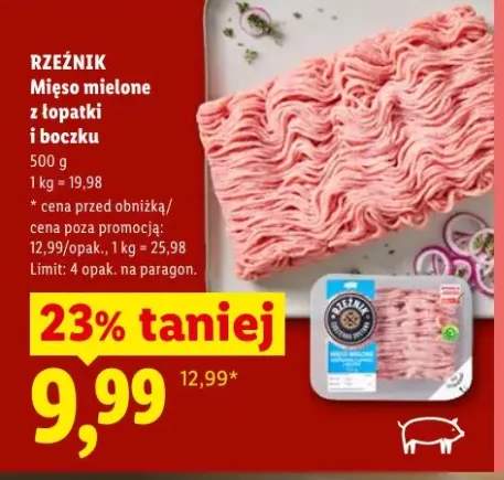 Mięso mielone z łopatki i boczku RZEŹNIK