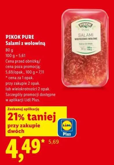 Salami z wołowiną PIKOK PURE