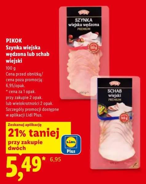 Szynka wiejska wędzona PIKOK