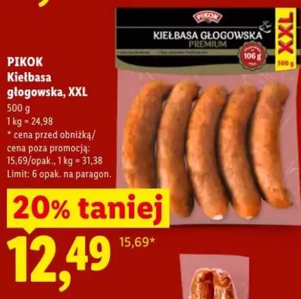 Kiełbasa głogowska PIKOK XXL