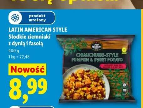 Słodkie ziemniaki z dynią i fasolą Latin American Style