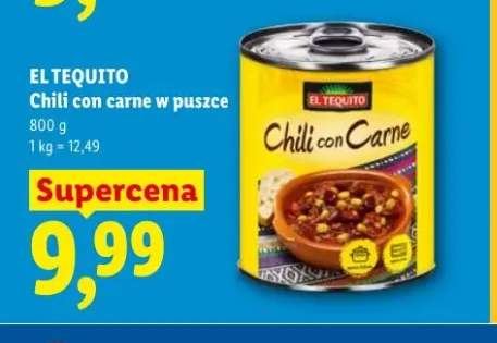 Chili con carne w puszce El Tequito