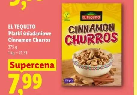 Płatki śniadaniowe Cinnamon Churros El Tequito