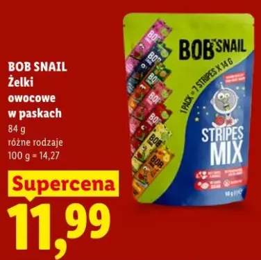 Żelki owocowe w paskach BOB SNAIL