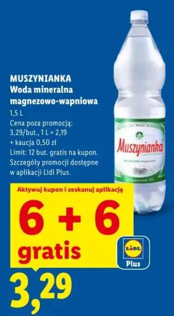 Woda mineralna magnezowo-wapniowa Muszynianka