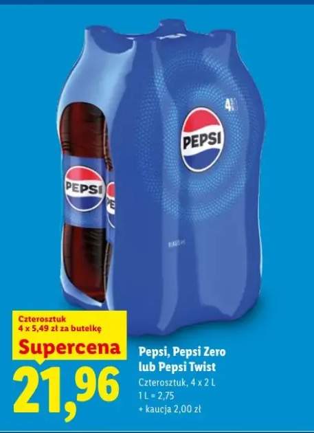 Napój gazowany Pepsi 4-pak 2l