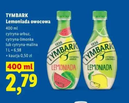 Lemoniada owocowa Tymbark cytryna-malina