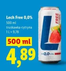 Piwo bezalkoholowe Lech Free 0,0% truskawka-cytryna