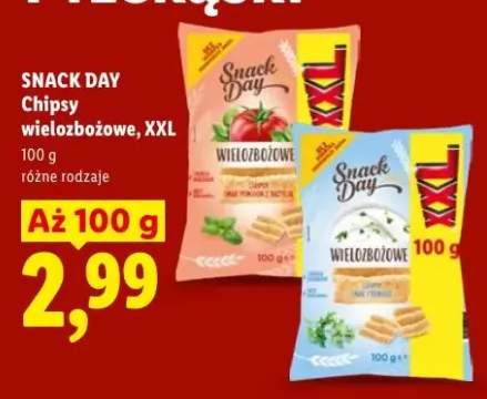 Chipsy wielozbożowe Snack Day XXL