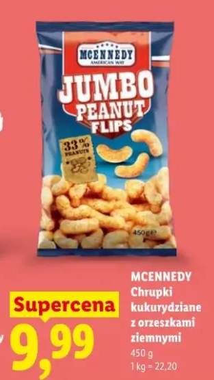 Chrupki kukurydziane z orzeszkami ziemnymi MCENNEDY