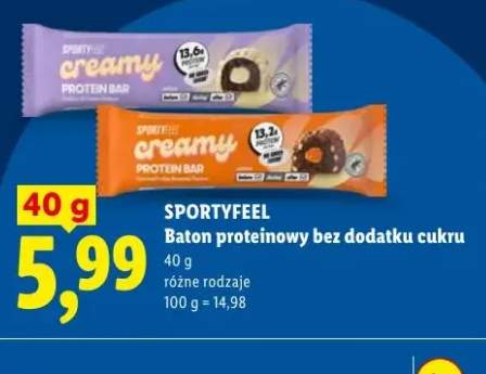 Baton proteinowy bez dodatku cukru Sportyfeel