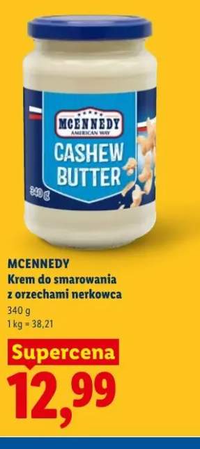 Krem do smarowania z orzechami nerkowca Mcennedy