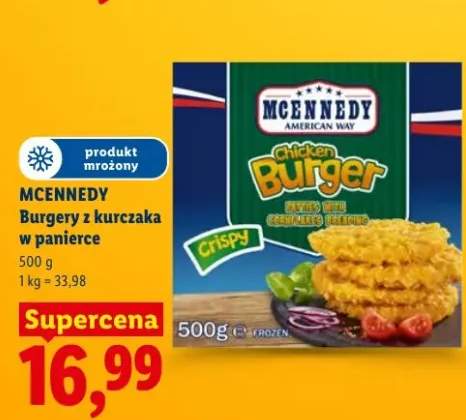 Burgery z kurczaka w panierce MCENNEDY