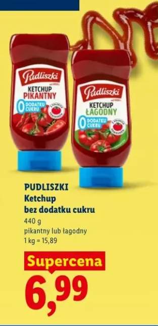 Ketchup bez dodatku cukru PUDLISZKI