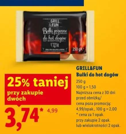 Bułki do hot dogów GRILL&FUN