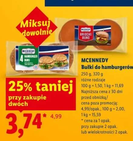 Bułki do hamburgerów MCENNEDY