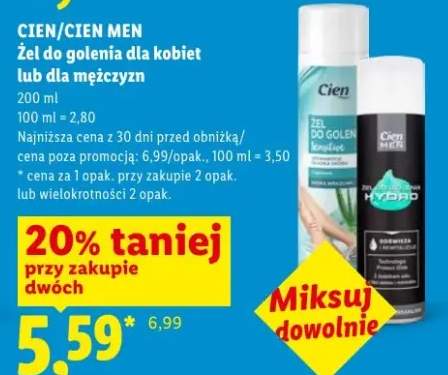 Żel do golenia Cien