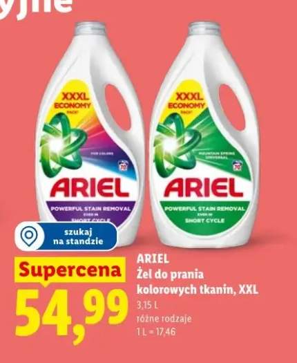 Żel do prania Ariel Mountain Spring Universal XXL