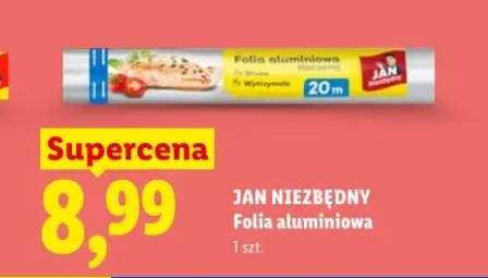 Folia aluminiowa tłoczona 20m Jan Niezbędny