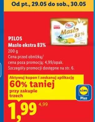 Masło ekstra 83% Pilos