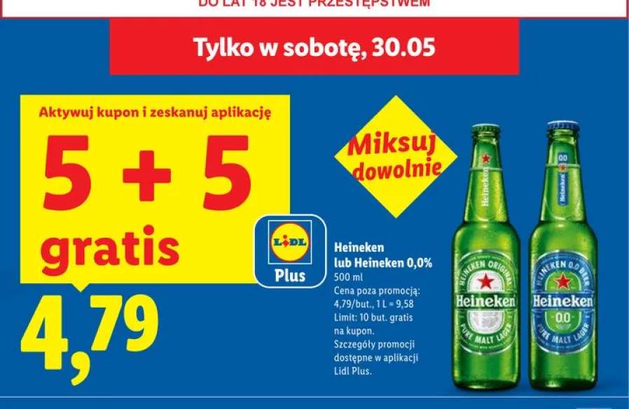 Piwo bezalkoholowe Heineken 0,0%