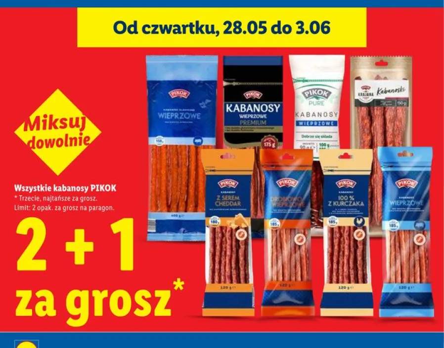Kabanosy wieprzowe PIKOK Pure