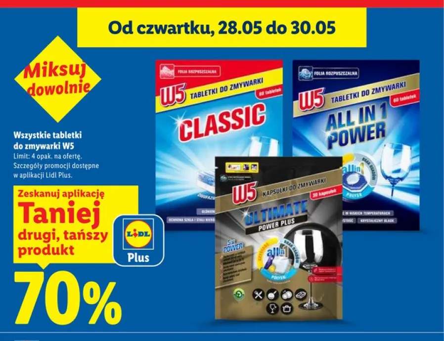 Tabletki do zmywarki W5